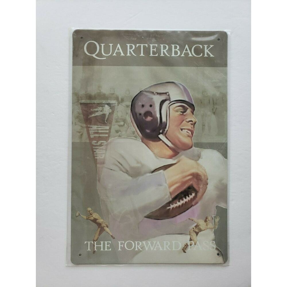 Quarterback Ohio Wholesale Inc.12 x‎ 8 Rustic Retro Metal Signs 31631